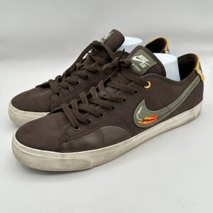 Nike SB Blazer Court Daan Vander Linder Sneakers Shoes Mens 11 Brown Fish Hook
